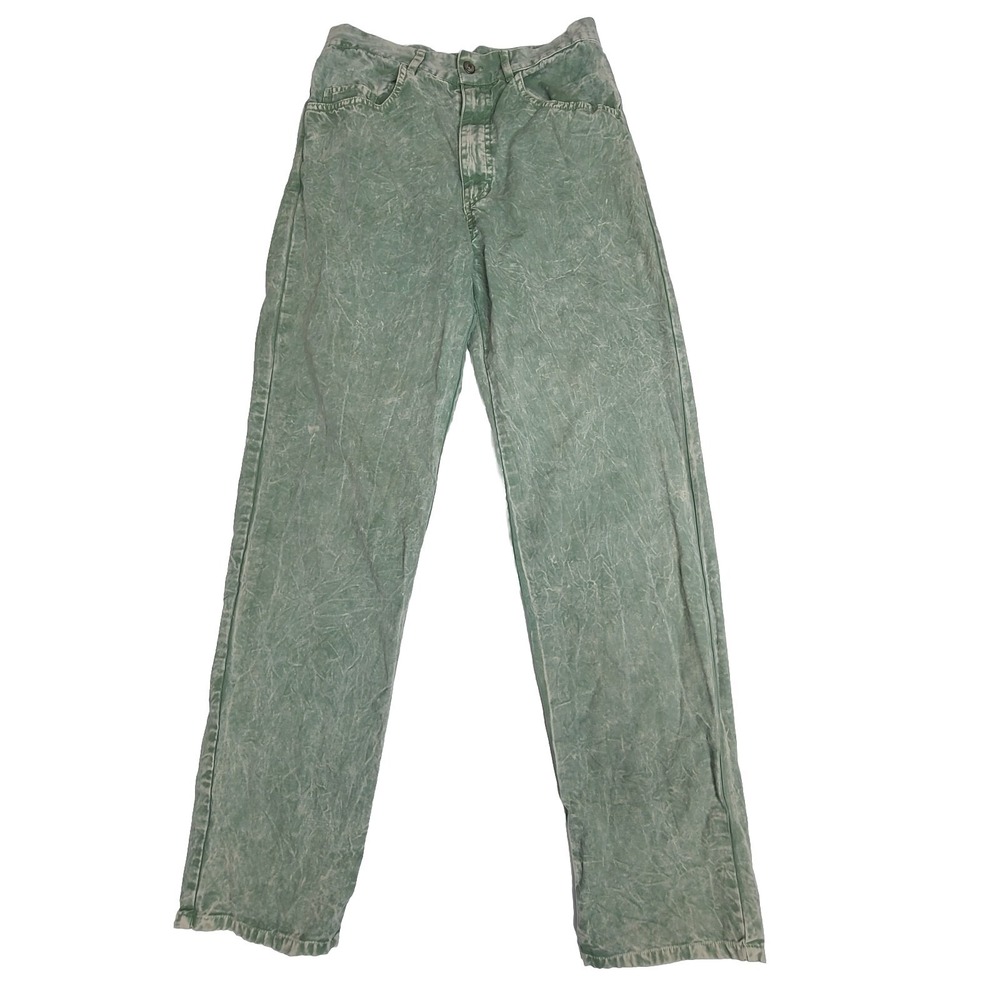 Produce Company Womens‎ Small Green Dye 100% Cotton Vintage Pants Style: 6731